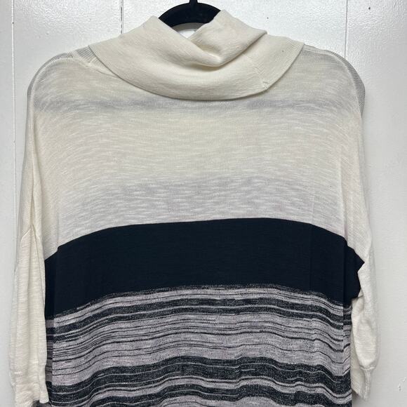 Cremieux Colorblock Cowl Neck Women's Pullover Knit Sweater Size Medium - Picture 6 of 8